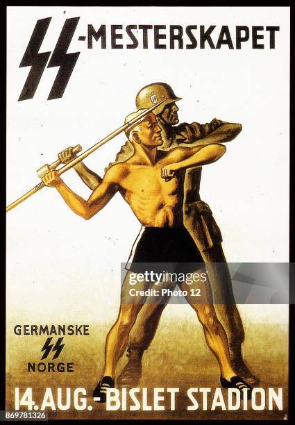 Propaganda Second World War poster. Dated 1943.