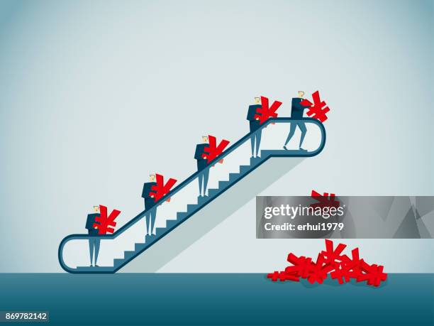 tax - office escalator stock illustrations