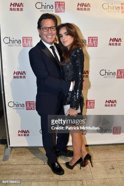Dr. Howard Sobel and Brittney Herskowitz attend China Institute 2017 Blue Cloud Gala at Cipriani 25 Broadway on November 2, 2017 in New York City.