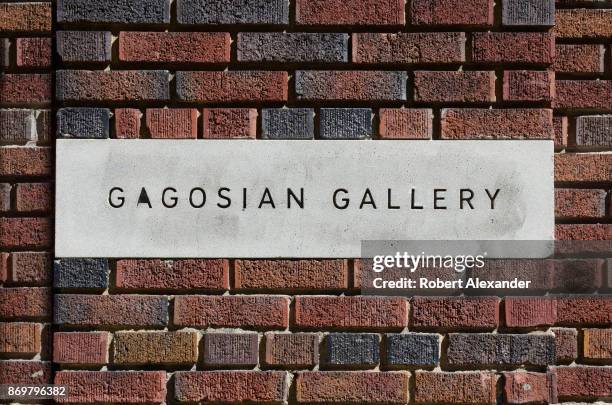 The Gagosian Gallery is among the numerous art galleries in the Chelsea district of New York City.