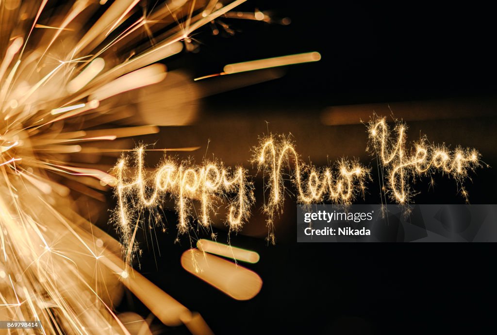Sparkler Happy New Year