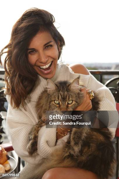Actress Reem Kherici is photographed for Self Assignment on October, 2017 in Paris, France. .