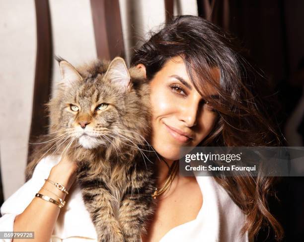 Actress Reem Kherici is photographed for Self Assignment on October, 2017 in Paris, France. .