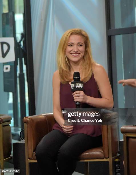 Christy Altomare attends Build series to dicsuss "Anastasia" at Build Studio on November 3, 2017 in New York City.