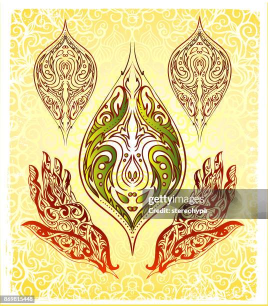 creating in faith - praying hands stock illustrations