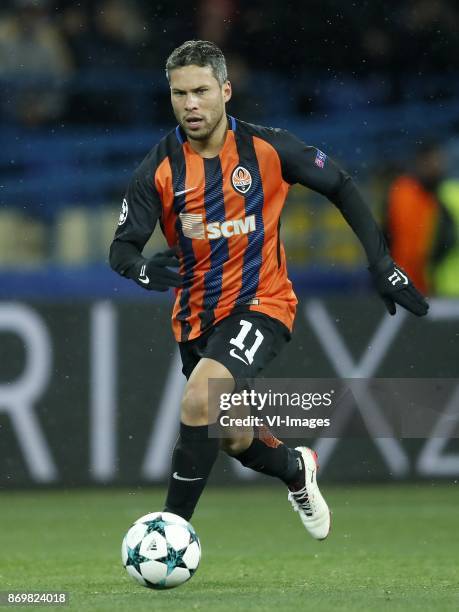 Marlos of FC Shakhtar Donetsk during the UEFA Champions League group F match between Shakhtar Donetsk and Feyenoord Rotterdam at Metalist Stadium on...