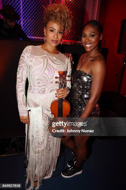 Ezinma and Aaliyah Brown attend the 2017 USATF Black Tie & Sneakers Gala at The Armory Foundation on November 2, 2017 in New York City.