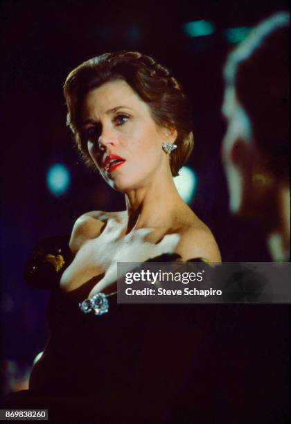 American actress Jane Fonda in a scene from the film 'Rollover' , New York, New York, 1981.