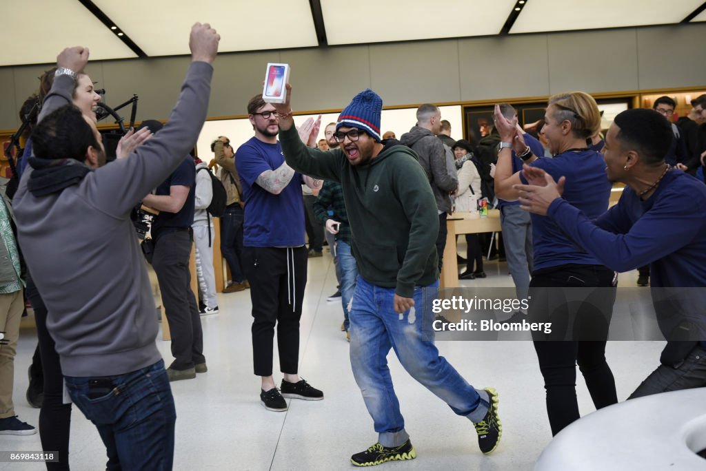 Apple Inc. iPhone X Goes On Sale