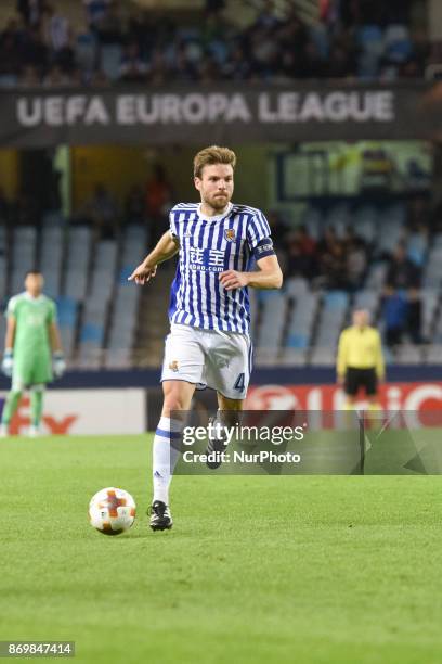 Illarramendi of Real Sociedad during the UEFA Europa League Group L football match between Real Sociedad and FK Vardar at the Anoeta Stadium, on 2...