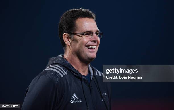 Cork , Ireland - 3 November 2017; Munster director of rugby Rassie Erasmus ahead of the Guinness PRO14 Round 8 match between Munster and Dragons at...