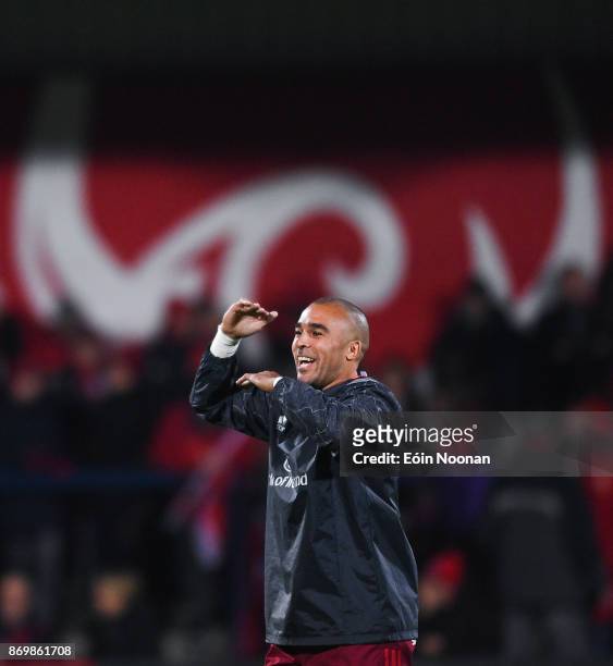 Cork , Ireland - 3 November 2017; Simon Zebo of Munster ahead of the Guinness PRO14 Round 8 match between Munster and Dragons at Irish Independent...