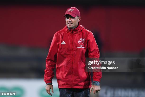 Cork , Ireland - 3 November 2017; Munster defence coach, Jacques Ninaber ahead of the Guinness PRO14 Round 8 match between Munster and Dragons at...
