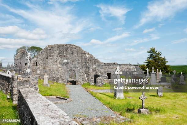 ballinasmale friary in county mayo, ireland - friary stock pictures, royalty-free photos & images