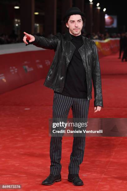 Michele Riondino walks a red carpet for 'Borg McEnroe' during the 12th Rome Film Fest at Auditorium Parco Della Musica on November 3, 2017 in Rome,...