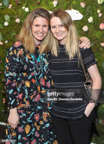 Sasha Walliner and Annabelle Harron at SOREL x The Wall Group Stylist Dinner at The Eveleigh on November 2, 2017 in Los Angeles, California.