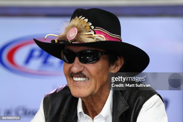 Team owner Richard Petty attends a press conference at Texas Motor Speedway on November 3, 2017 in Fort Worth, Texas.