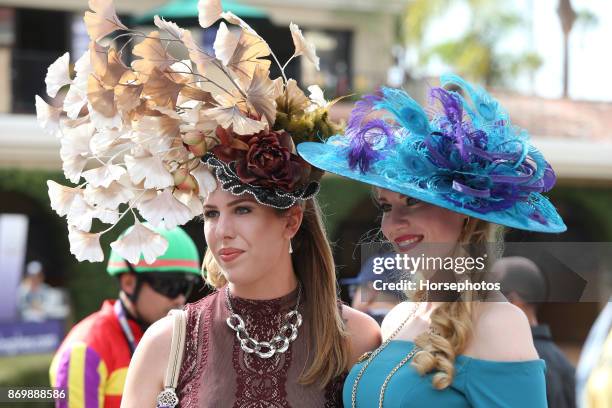 Race fans and ambience on day 1 at the Breeders' Cup at Del Mar Race Track on November 3, 2017 in Del Mar, California