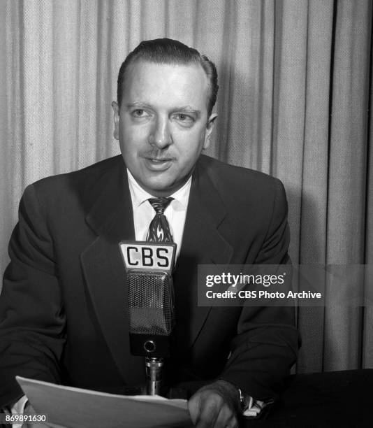 News reporter Walter Cronkite. July 17, 1950. New York, NY.