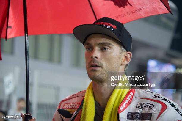 Leon Camier of Great Britain and MV Augusta Reparto Corse looks on the grid during the race 1 of FIM Superbike World Championship in Qatar - Race 1...