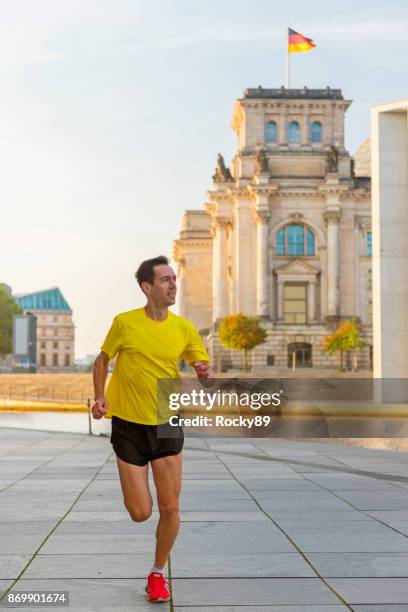 running in berlin, germany - minimal effort stock pictures, royalty-free photos & images