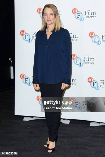 Jodie Foster during 'The Silence Of The Lambs' Q&A at BFI Southbank on November 3, 2017 in London, England.