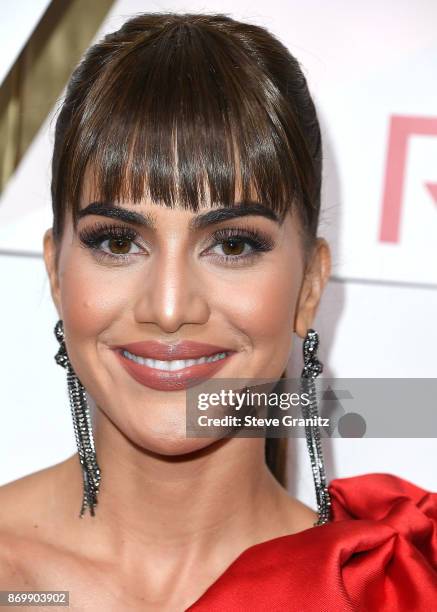 Camila Coelho arrives at the #REVOLVEawards at DREAM Hollywood on November 2, 2017 in Hollywood, California.