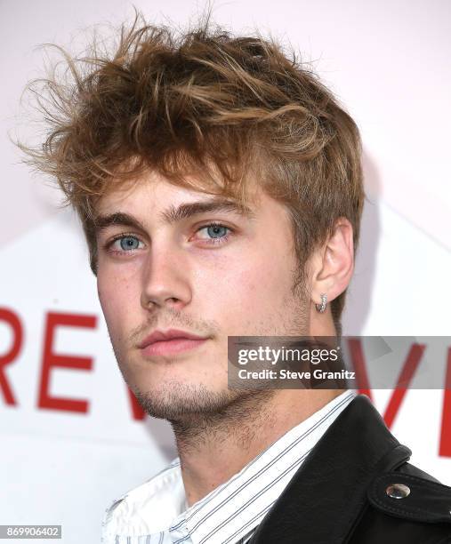 Neels Visser arrives at the #REVOLVEawards at DREAM Hollywood on November 2, 2017 in Hollywood, California.