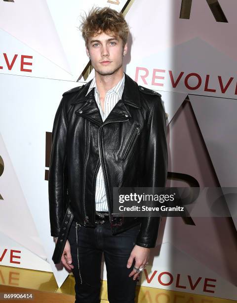 Neels Visser arrives at the #REVOLVEawards at DREAM Hollywood on November 2, 2017 in Hollywood, California.