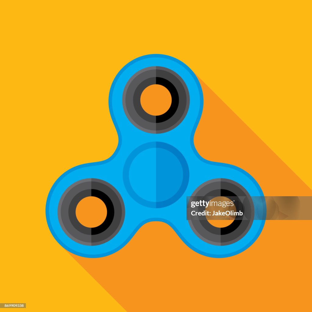 Toy Spinner Icon Flat