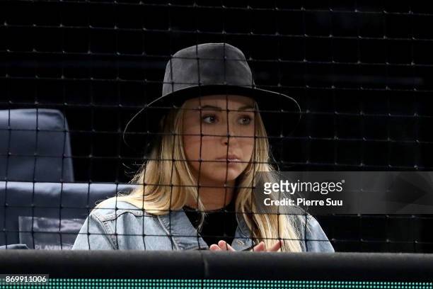 Michala Burns is seen at the Rolex Paris Masters at Hotel Accor Arena Bercy on November 3, 2017 in Paris, France.