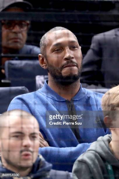 Boris Diaw is seen at the Rolex Paris Masters at Hotel Accor Arena Bercy on November 3, 2017 in Paris, France.