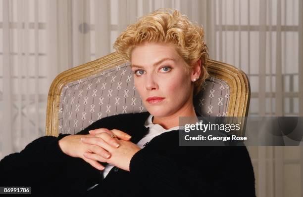 Actress Kelly McGillis poses during a 1988 Beverly Hills, California portrait photo session. McGillis, who has starred in such films as "Witness" and...