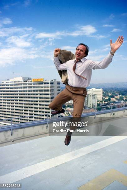 Michael Reagan Conservative talk show Radio Host and eldest son of President Ronald Reagan , when asked by a photographer to jump obliged on the top...