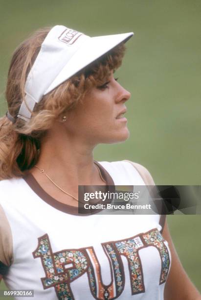 Jan Stephanson of Australia looks on during the 1978 WUI Classic circa August, 1978 at the North Hills Country Club in Manhasset, New York.