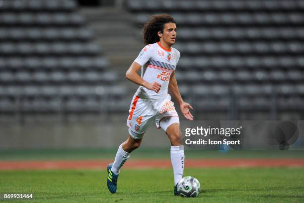 Matteo Guendouzi Olie of Lorient during the French Ligue 2 match between Paris FC and Lorient at Stade Charlety on November 3, 2017 in Paris, France.