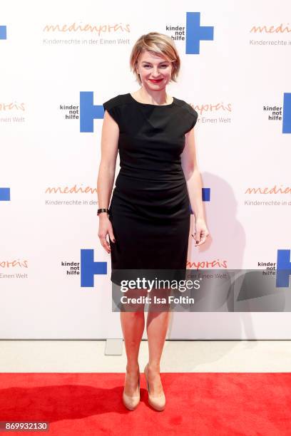 German presenter Sabine Heinrich attends the 19th Media Award by Kindernothilfe on November 3, 2017 in Berlin, Germany.