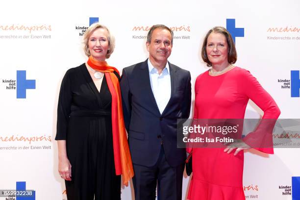 Katrin Weidemann Andreas Cichowicz and Christina Rau attend the 19th Media Award by Kindernothilfe on November 3, 2017 in Berlin, Germany.