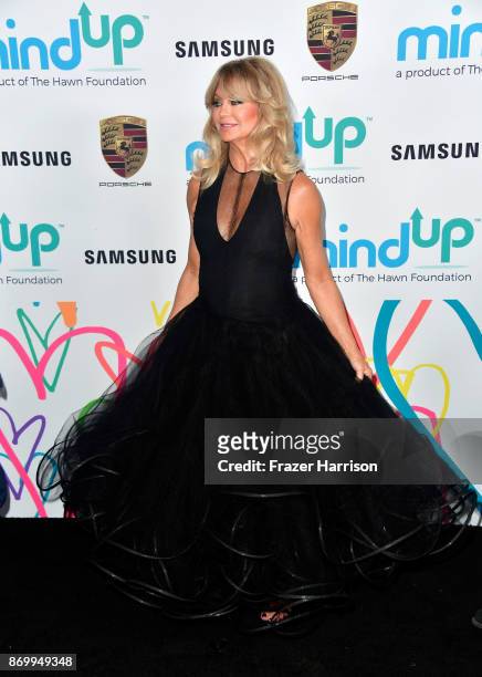 Founder of The Hawn Foundation and Co-Host Goldie Hawn attends Goldie's Love In For Kids at Ron Burkle's Green Acres Estate on November 3, 2017 in...