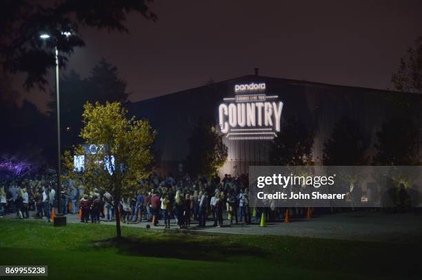 Fans enjoy Pandora Sounds Like You: Country on November 3, 2017 in Nashville, Tennessee.