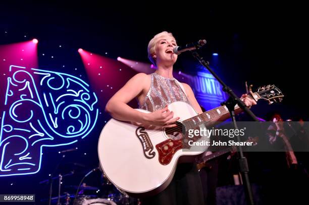 Singer-songwriter Maggie Rose performs onstage during Pandora Sounds Like You: Country on November 3, 2017 in Nashville, Tennessee.