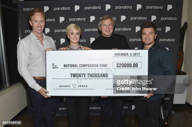 Of Pandora Roger Lynch, singer-songwriter Maggie Rose, National Compassion Fund's John Day and VP Artist Marketing and Industry Relations at Pandora...
