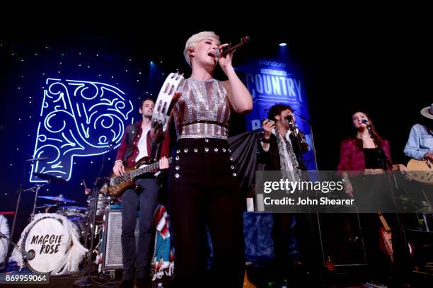 Singer-songwriter Maggie Rose performs onstage during Pandora Sounds Like You: Country on November 3, 2017 in Nashville, Tennessee.