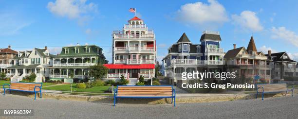 victorian architecture - cape may - new jersey - cape may new jersey stock pictures, royalty-free photos & images