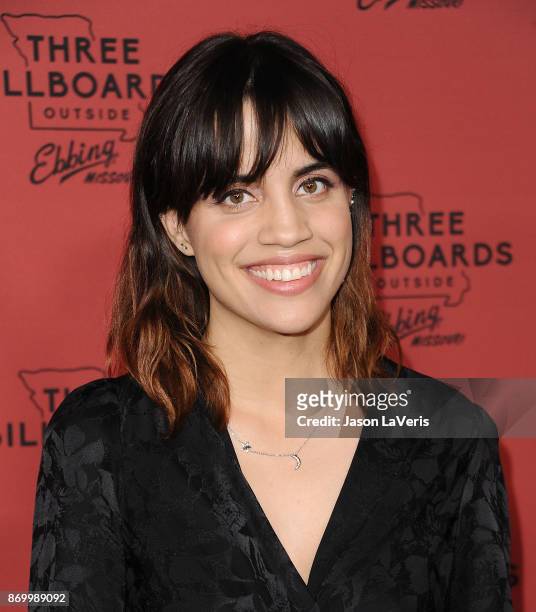 Actress Natalie Morales attends the premiere of "Three Billboards Outside Ebbing, Missouri" at NeueHouse Hollywood on November 3, 2017 in Los...