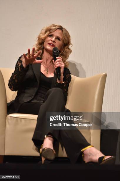 Golden Globe winning actress Kyra Sedgwick does a Q&A after a screening of her film Submission. She was awarded the prestigious John Cassavetes Award...