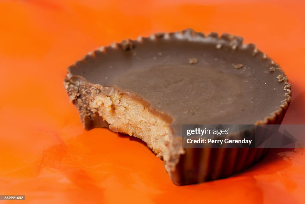 Peanut Butter Cup with Bite