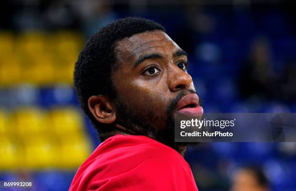 Hollis Thompson during the match between FC Barcelona v Olympiakos B.C. Corresponding to the week 5 of the basketball Euroleague,in Barcelona, on...