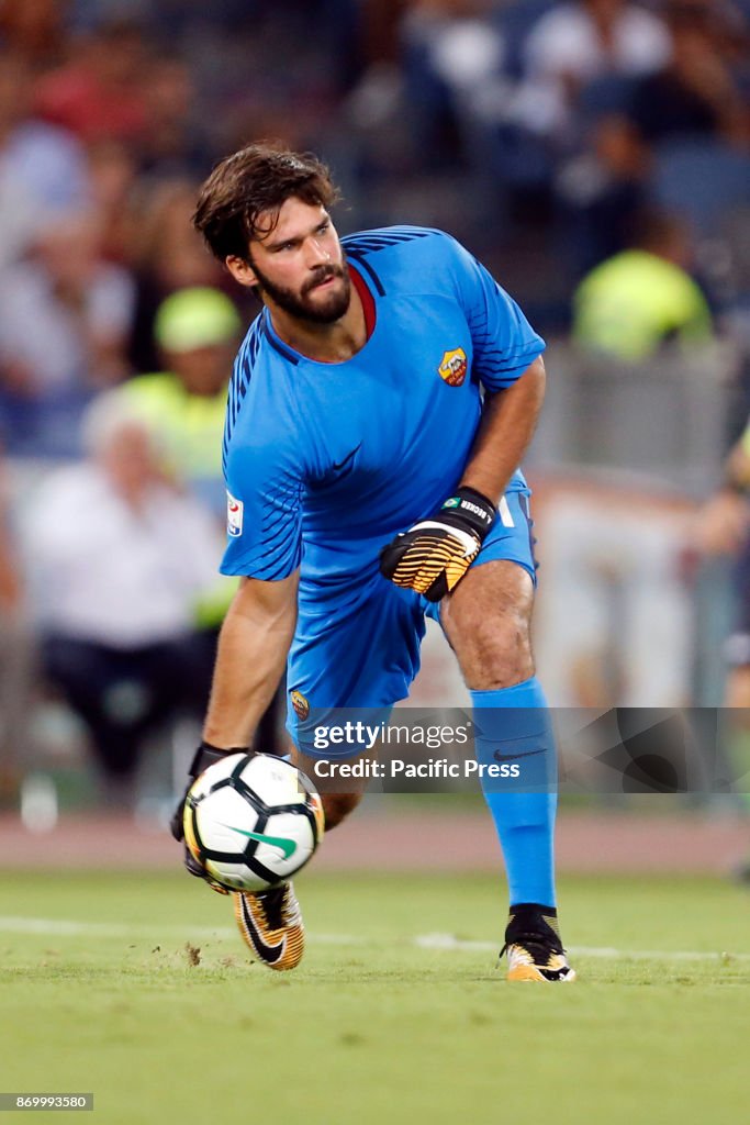 Alisson Becker of Roma during the Italian Serie A soccer...