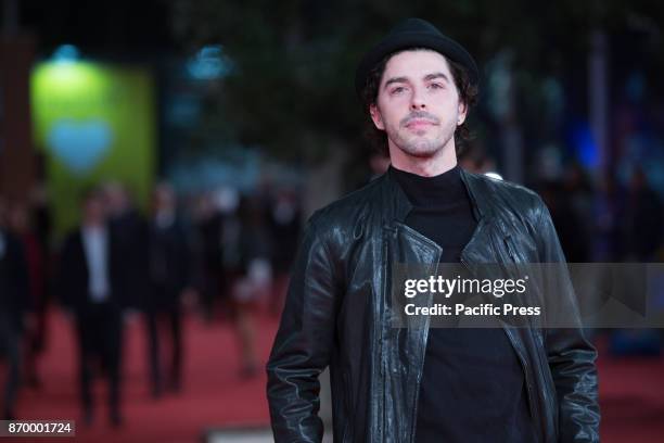 Italian actor Michele Riondino at the Red Carpet of the movie Borg McEnroe on November 3, 2017 at Rome Film Fest in Auditorium Parco della Musica.